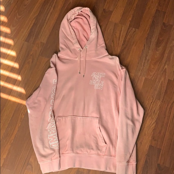 American eagle mens pink hoodie Clearance